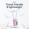 imageTSA Accepted Luggage Travel Lock SetYourOwn Combination Lock for School Gym Locker Luggage Suitcase Baggage Locks Filing Cabinets Toolbox Case Red 2 PackPurple
