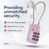 imageTSA Accepted Luggage Travel Lock SetYourOwn Combination Lock for School Gym Locker Luggage Suitcase Baggage Locks Filing Cabinets Toolbox Case Red 2 PackPurple