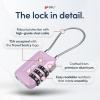 imageTSA Accepted Luggage Travel Lock SetYourOwn Combination Lock for School Gym Locker Luggage Suitcase Baggage Locks Filing Cabinets Toolbox Case Red 2 PackPurple