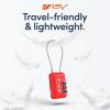 imageTSA Accepted Luggage Travel Lock SetYourOwn Combination Lock for School Gym Locker Luggage Suitcase Baggage Locks Filing Cabinets Toolbox Case Red 2 PackRed