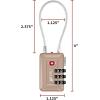 imageTSA Accepted Luggage Travel Lock SetYourOwn Combination Lock for School Gym Locker Luggage Suitcase Baggage Locks Filing Cabinets Toolbox Case Red 2 PackTitanium