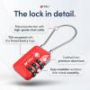 imageTSA Accepted Luggage Travel Lock SetYourOwn Combination Lock for School Gym Locker Luggage Suitcase Baggage Locks Filing Cabinets Toolbox Case Red 2 PackRed