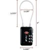 imageTSA Accepted Luggage Travel Lock SetYourOwn Combination Lock for School Gym Locker Luggage Suitcase Baggage Locks Filing Cabinets Toolbox Case Red 2 PackBlack