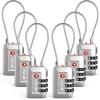 imageTSA Accepted Luggage Travel Lock SetYourOwn Combination Lock for School Gym Locker Luggage Suitcase Baggage Locks Filing Cabinets Toolbox Case Red 2 PackSilver