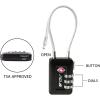 imageTSA Accepted Luggage Travel Lock SetYourOwn Combination Lock for School Gym Locker Luggage Suitcase Baggage Locks Filing Cabinets Toolbox Case Red 2 PackBlack