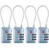 imageTSA Accepted Luggage Travel Lock SetYourOwn Combination Lock for School Gym Locker Luggage Suitcase Baggage Locks Filing Cabinets Toolbox Case Red 2 PackArctic Blue