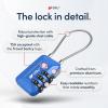 imageTSA Accepted Luggage Travel Lock SetYourOwn Combination Lock for School Gym Locker Luggage Suitcase Baggage Locks Filing Cabinets Toolbox Case Red 2 PackBlue