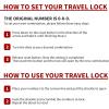imageTSA Accepted Luggage Travel Lock SetYourOwn Combination Lock for School Gym Locker Luggage Suitcase Baggage Locks Filing Cabinets Toolbox Case Red 2 PackPink