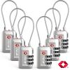 imageTSA Accepted Luggage Travel Lock SetYourOwn Combination Lock for School Gym Locker Luggage Suitcase Baggage Locks Filing Cabinets Toolbox Case Red 2 PackSilver