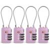 imageTSA Accepted Luggage Travel Lock SetYourOwn Combination Lock for School Gym Locker Luggage Suitcase Baggage Locks Filing Cabinets Toolbox Case Red 2 PackPurple