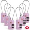 imageTSA Accepted Luggage Travel Lock SetYourOwn Combination Lock for School Gym Locker Luggage Suitcase Baggage Locks Filing Cabinets Toolbox Case Red 2 PackPurple