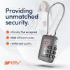 imageTSA Accepted Luggage Travel Lock SetYourOwn Combination Lock for School Gym Locker Luggage Suitcase Baggage Locks Filing Cabinets Toolbox Case Red 2 PackSlate Gray
