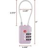 imageTSA Accepted Luggage Travel Lock SetYourOwn Combination Lock for School Gym Locker Luggage Suitcase Baggage Locks Filing Cabinets Toolbox Case Red 2 PackPurple