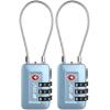 imageTSA Accepted Luggage Travel Lock SetYourOwn Combination Lock for School Gym Locker Luggage Suitcase Baggage Locks Filing Cabinets Toolbox Case Red 2 PackArctic Blue