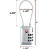 imageTSA Accepted Luggage Travel Lock SetYourOwn Combination Lock for School Gym Locker Luggage Suitcase Baggage Locks Filing Cabinets Toolbox Case Red 2 PackSilver