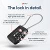 imageTSA Accepted Luggage Travel Lock SetYourOwn Combination Lock for School Gym Locker Luggage Suitcase Baggage Locks Filing Cabinets Toolbox Case Red 2 PackBlack