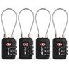 imageTSA Accepted Luggage Travel Lock SetYourOwn Combination Lock for School Gym Locker Luggage Suitcase Baggage Locks Filing Cabinets Toolbox Case Red 2 PackBlack
