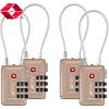 imageTSA Accepted Luggage Travel Lock SetYourOwn Combination Lock for School Gym Locker Luggage Suitcase Baggage Locks Filing Cabinets Toolbox Case Red 2 PackTitanium
