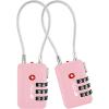 imageTSA Accepted Luggage Travel Lock SetYourOwn Combination Lock for School Gym Locker Luggage Suitcase Baggage Locks Filing Cabinets Toolbox Case Red 2 PackPink