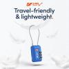 imageTSA Accepted Luggage Travel Lock SetYourOwn Combination Lock for School Gym Locker Luggage Suitcase Baggage Locks Filing Cabinets Toolbox Case Red 2 PackBlue