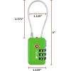 imageTSA Accepted Luggage Travel Lock SetYourOwn Combination Lock for School Gym Locker Luggage Suitcase Baggage Locks Filing Cabinets Toolbox Case Red 2 PackGreen