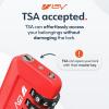 imageTSA Accepted Luggage Travel Lock SetYourOwn Combination Lock for School Gym Locker Luggage Suitcase Baggage Locks Filing Cabinets Toolbox Case Red 2 PackRed