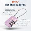 imageTSA Accepted Luggage Travel Lock SetYourOwn Combination Lock for School Gym Locker Luggage Suitcase Baggage Locks Filing Cabinets Toolbox Case Red 2 PackPurple