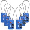 imageTSA Accepted Luggage Travel Lock SetYourOwn Combination Lock for School Gym Locker Luggage Suitcase Baggage Locks Filing Cabinets Toolbox Case Red 2 PackBlue