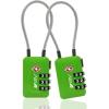 imageTSA Accepted Luggage Travel Lock SetYourOwn Combination Lock for School Gym Locker Luggage Suitcase Baggage Locks Filing Cabinets Toolbox Case Red 2 PackGreen