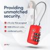 imageTSA Accepted Luggage Travel Lock SetYourOwn Combination Lock for School Gym Locker Luggage Suitcase Baggage Locks Filing Cabinets Toolbox Case Red 2 PackRed
