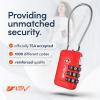 imageTSA Accepted Luggage Travel Lock SetYourOwn Combination Lock for School Gym Locker Luggage Suitcase Baggage Locks Filing Cabinets Toolbox Case Red 2 PackRed
