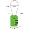 imageTSA Accepted Luggage Travel Lock SetYourOwn Combination Lock for School Gym Locker Luggage Suitcase Baggage Locks Filing Cabinets Toolbox Case Red 2 PackGreen
