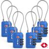 imageTSA Accepted Luggage Travel Lock SetYourOwn Combination Lock for School Gym Locker Luggage Suitcase Baggage Locks Filing Cabinets Toolbox Case Red 2 PackBlue