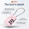 imageTSA Accepted Luggage Travel Lock SetYourOwn Combination Lock for School Gym Locker Luggage Suitcase Baggage Locks Filing Cabinets Toolbox Case Red 2 PackPink