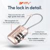 imageTSA Accepted Luggage Travel Lock SetYourOwn Combination Lock for School Gym Locker Luggage Suitcase Baggage Locks Filing Cabinets Toolbox Case Red 2 PackTitanium