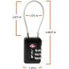imageTSA Accepted Luggage Travel Lock SetYourOwn Combination Lock for School Gym Locker Luggage Suitcase Baggage Locks Filing Cabinets Toolbox Case Red 2 PackBlack