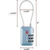 imageTSA Accepted Luggage Travel Lock SetYourOwn Combination Lock for School Gym Locker Luggage Suitcase Baggage Locks Filing Cabinets Toolbox Case Red 2 PackArctic Blue