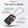 imageTSA Accepted Luggage Travel Lock SetYourOwn Combination Lock for School Gym Locker Luggage Suitcase Baggage Locks Filing Cabinets Toolbox Case Red 2 PackBlack