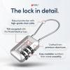imageTSA Accepted Luggage Travel Lock SetYourOwn Combination Lock for School Gym Locker Luggage Suitcase Baggage Locks Filing Cabinets Toolbox Case Red 2 PackSilver