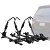 imageBV Bike Hitch Mount Rack Carrier for Car Truck SUV  Tray Style Smart Tilting Design StandardFat Tire 2 BikeEbikeFat Tire 4 Bike