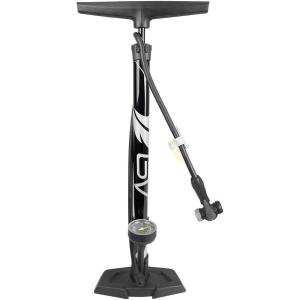 imageBV Bicycle Pump Durable Bike Floor Pump 1724 inch Smart Valve Head 160 psi Automatically Reversible Presta and SchraderBlack Full Size