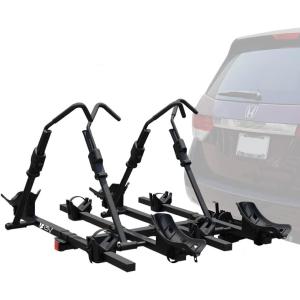 imageBV Bike Hitch Mount Rack Carrier for Car Truck SUV  Tray Style Smart Tilting Design StandardFat Tire 2 BikeEbikeFat Tire 4 Bike
