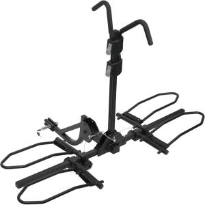 imageBV Hitch Mount Bicycle Rack Carrier for Car Truck SUV  Tray Style Smart Tilting Design EBikeFat Tire 2 BikeStandard  Fat Tire 2 Bikes