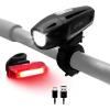 imageBV Bike Lights Super Bright with 5 LED Bike Headlight ampamp 3 LED Rear Bike Lights for Night Riding with QuickRelease Waterproof Bicycle Light Set Bike Accessories Bicycle Accessories FlashlightRechargeable