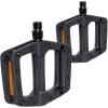 imageBV Bike Pedals with Replaceable Pins  Flat Lightweight ampamp Durable Bicycle Pedals with Great Grip  Made of Alloy Steel ampamp Plastic  Ideal for BMX Dirt Jumper Hybrid Bikes ampamp as MTB  Adult FitPd6 Nylon Body  Boron Steel Axle
