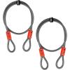 imageBV HeavyDuty 15FT Security Cable with Loops  10mm 38 Inch CutResistant Braided Steel Cable  Versatile ampamp Weatherproof  Security Chain for Padlock Chain Lock Wire LockPair
