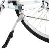 imageBV Rear Bike Stand for 24quot28quot Bikes  Adjustable Bike Kickstand for Adult Bike with 8 Height Levels NonSlip Foot ampamp Clamp Grip  WeatherResistant Aluminum Alloy Bicycle Stand for Road Mountain BMXSilver