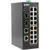 imageBVTech 8 Port PoE Switch with 1 Gigabit Uplink and Industrial DIN Rail  Power Over Ethernet Network Switch for IP Cameras VoIP Phones Wireless APs  IEEE8023afat Wide Temperature RangePOESW1604GDIN