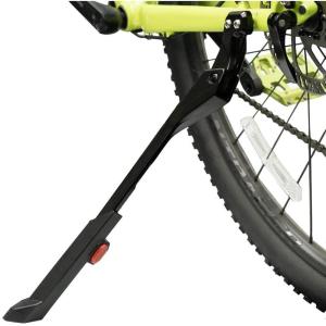 imageBV Bike Kickstand  Easy to Install Mountain Bike Kick Stand for 2429quot Bicycles  Adjustable Length NonSlip Sole Aluminum Alloy Material  Black Bicycle Kickstand Adult Bike Holes Required