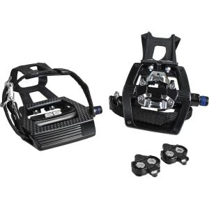 imageBV Bike Pedals Shimano SPDLook Delta Compatible 916 with Toe Clips  Peloton Pedals for Regular Shoes  Toe Cages for Peloton Bike  Exercise Bike Pedals  Universal Fit Bicycle PedalSpd  Toe Cage Premium